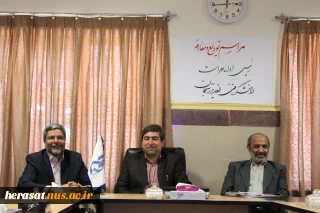 بازدید مشاور و مدیرکل دفتر مرکزی حراست و مشاور و مدیر هسته گزینش دانشگاه فنی و حرفه ای از آموزشکده های استان زنجان