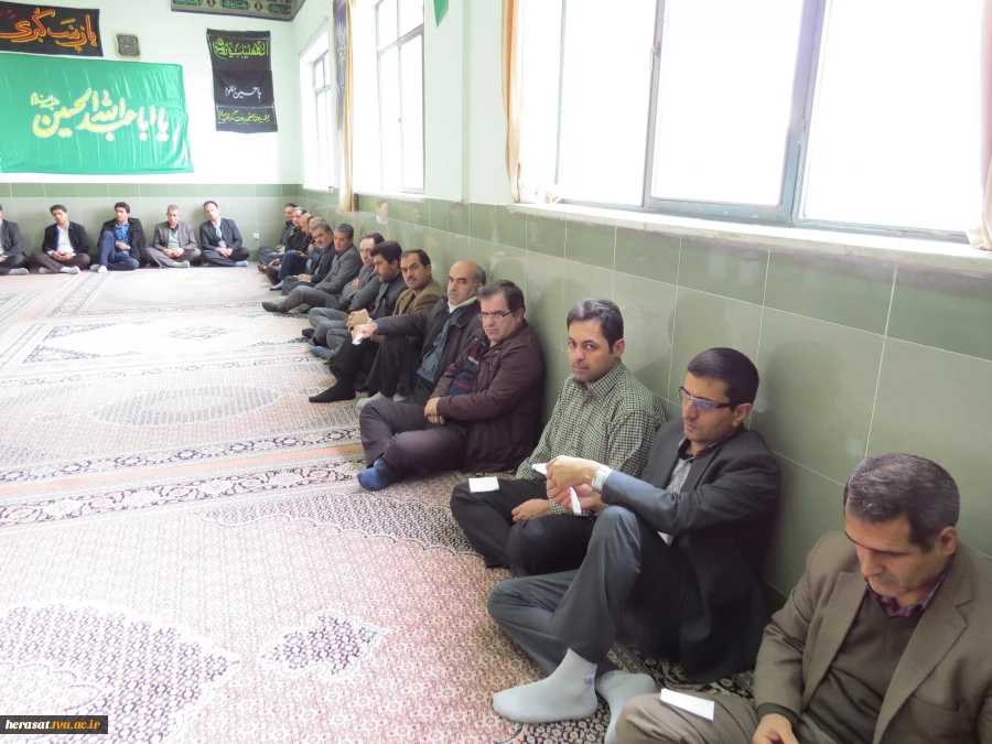 جلسه تودیع و معارفه در فضای معنوی زیارت عاشورا