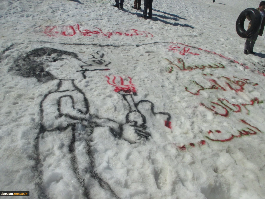 جشنواره نقاشی روی برف