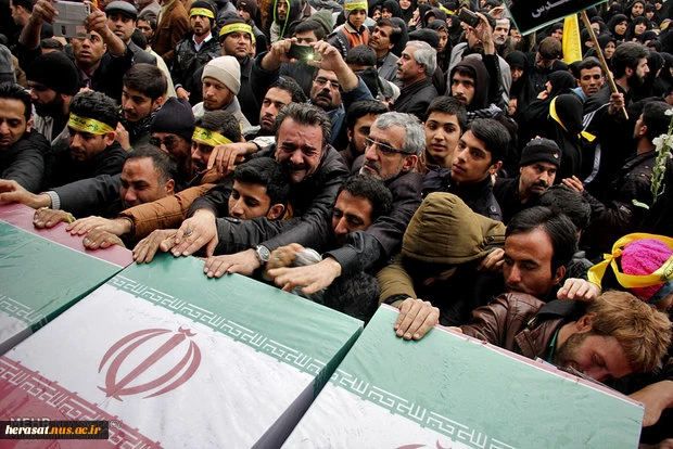 مراسم تشیع چهارشهید