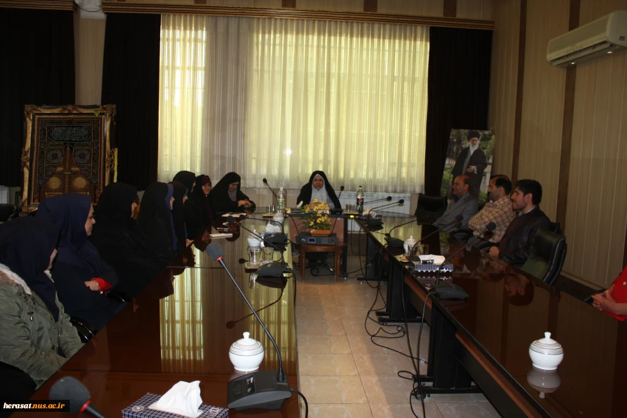 دیدار نوروزی ریئس آموزشکده دختران کرج با کارکنان و  همکاران مرکز