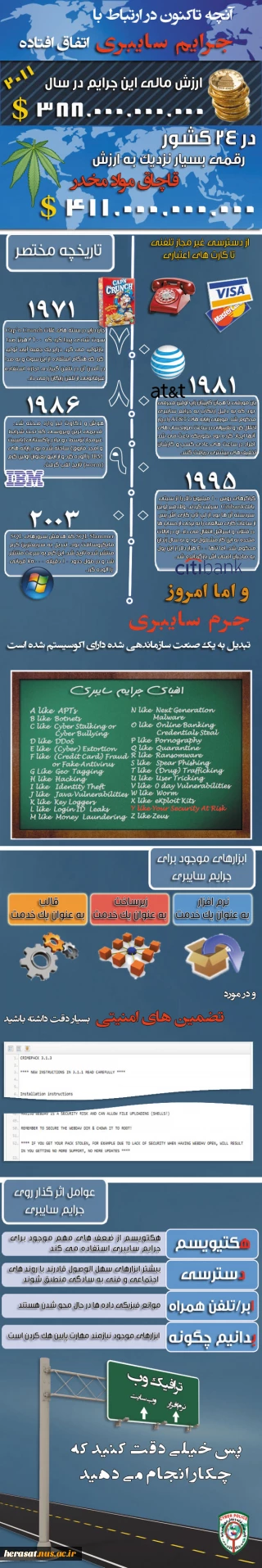 اینفوگراف جرایم سایبری