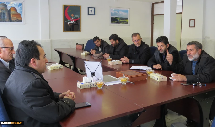 جلسه تدفین و ساخت المان شهدای گمنام در آموزشکده فنی پسران اردبیل