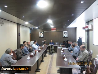 مراسم تکریم و معارفه رئیس اداره حراست آموزشکده برگزار شد.