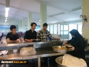 بازدید رئیس اداره حراست آموزشکده از سلف سرویس آموزشکده