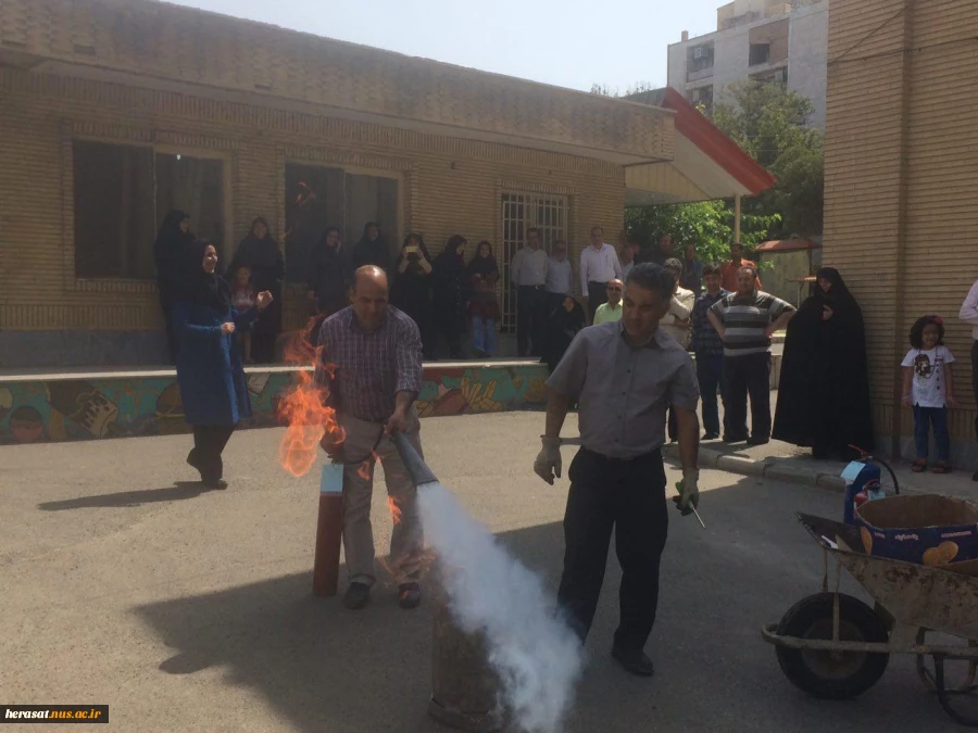 چهارمین دوره اطفاء حریق آموزشکده های استان البرز