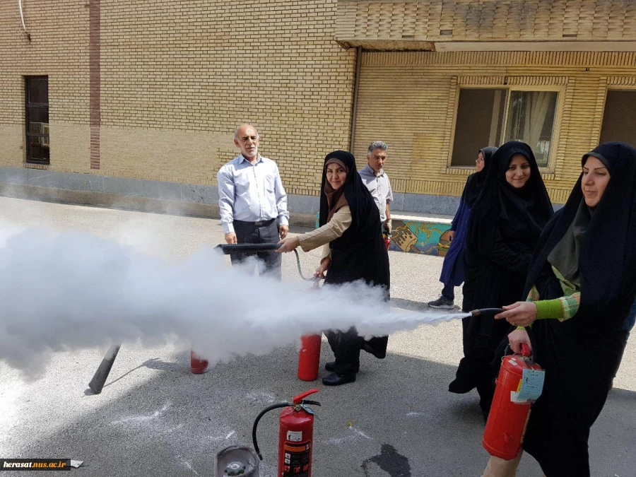 برگزاری چهارمین دوره اطفاء حریق