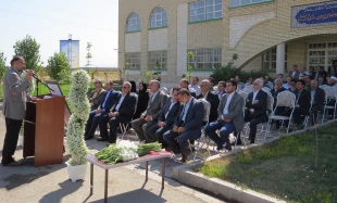مراسم کلنگ زنی دومین کارگاه سنگین و رونمایی از مزار شهید گمنام آموزشکده پسران اردبیل