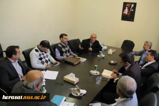 جلسه مشترک حراست و دفتر همکاری های علمی و بین الملل در روز شنبه مورخ 96/9/4 برگزار گردید.