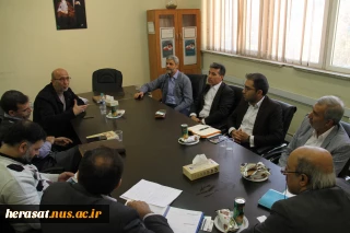 در روز شنبه 96/9/4 جلسه مشترک حراست و دفتر همکاری های علمی و بین الملل و جذب دانشجوی خارجی در دفتر حراست برگزار گردید.