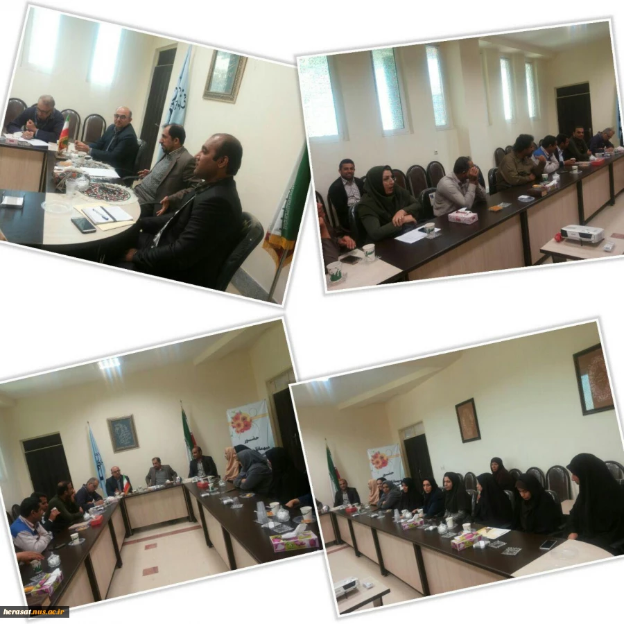 نشست صمیمی کارکنان دانشکده دختران الزهرا با ریاست دانشگاه فنی و حرفه ای استان بوشهر ومدیر حراست دانشگاه فنی و حرفه ای استان  2