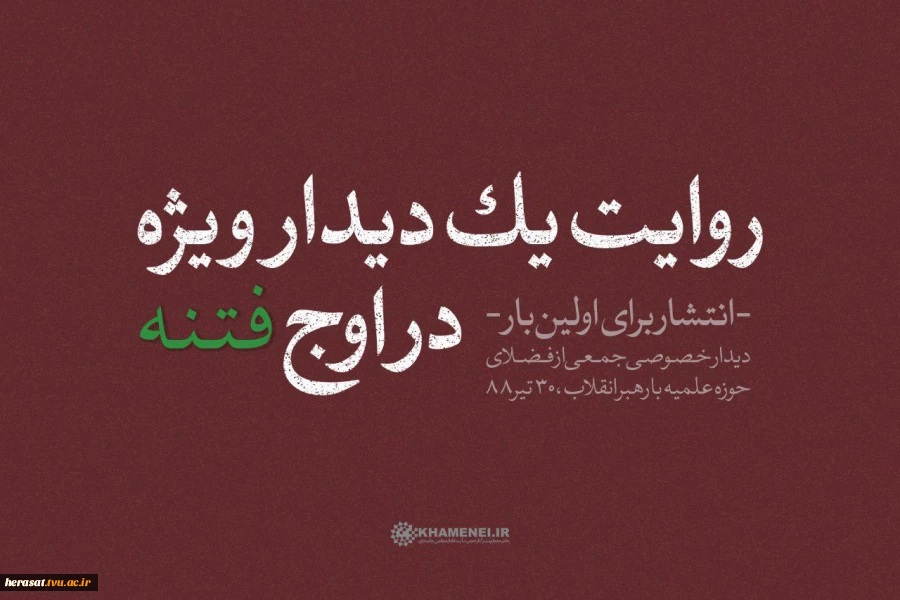 روایت یک دیدار ویژه در اوج فتنه 2