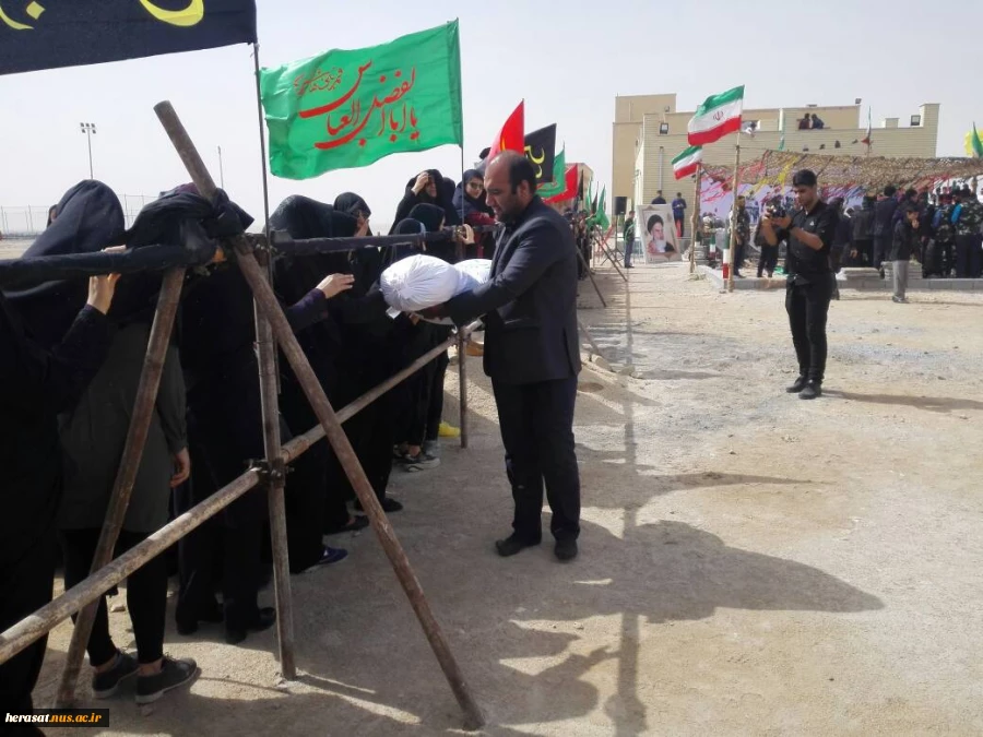 مراسم تشیع و تدفین شهدای گمنام در دانشکده پسران بوشهر  8