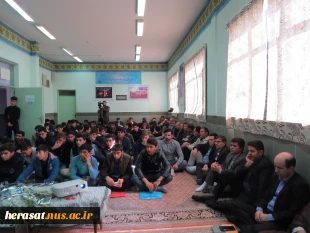 مراسم اولین سالگرد تدفین شهید گمنام آموزشکده فنی و حرفه‌ای پسران اردبیل