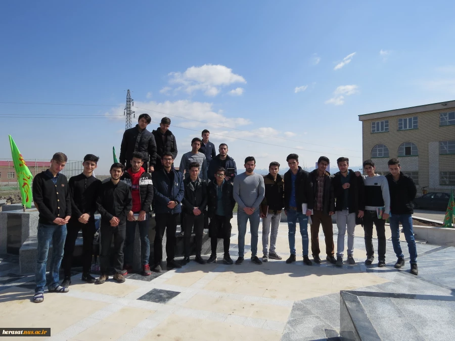 مراسم اولین سالگرد تدفین شهید گمنام آموزشکده فنی و حرفه‌ای پسران اردبیل