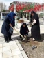 کاشت نهال  توسط مسئول حراست آموزشکده  دختران کرج به مناسبت روز درختکاری