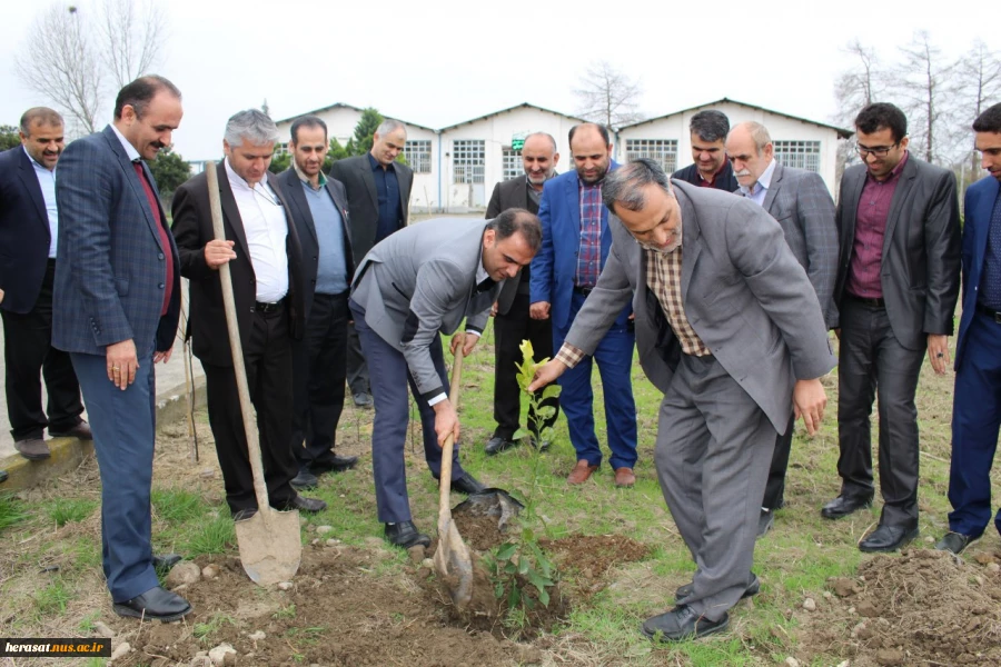 شرکت در مراسم روز درختکاری در آموزشکده پسران آمل با حضور دکتر سلمانی آقای میر حبیبی ورئیس آموزشکده  2