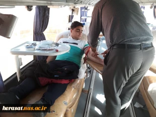 مستقر شدن واحد سیار انتقال خون  در دانشکده با هماهنگی حراست دانشکده فنی خرم آباد 5
