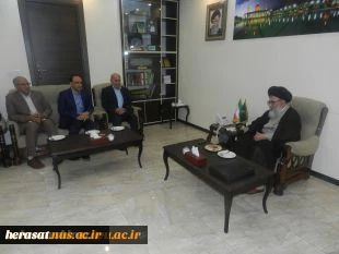 دیدار و گفتگو ریاست دانشگاه فنی و حرفه ای با تولیت آستان مقدس احمدی و محمدی (ع)