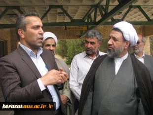 بازدید نماینده ولی فقیه در استان و امام جمعه محترم کرمان حجت الاسلام و المسلمین حاج شیخ حسن علیدادی سلیمانی از دانشکده فنی و حرفه ای شهید چمران کرمان 5