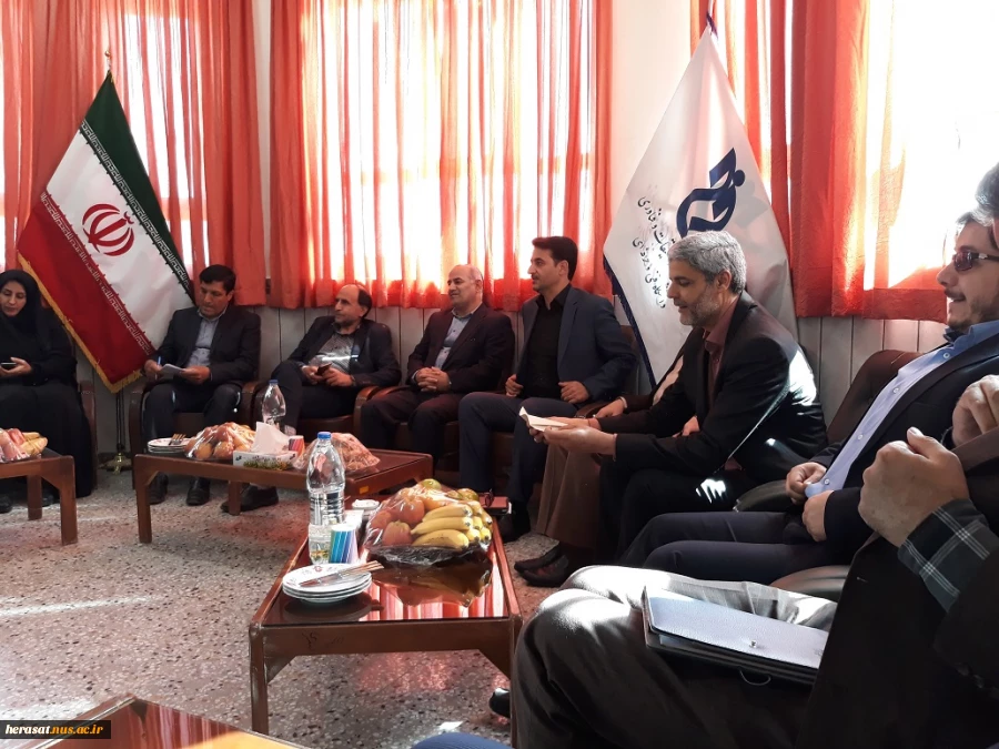 دیدار با فرمانداران و اعضای شورای شهر شهرستانهای طبس ، فردوس و قاین در سفر ریاست  و مدیر کل حراست دانشگاه فنی و حرفه ای به خراسان جنوبی 2