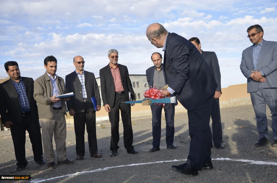 کلنگ زنی و افتتاح چندین پروژه عمرانی در سفر ریاست و مدیر کل حراست دانشگاه فنی و حرفه ای به خراسان جنوبی 2