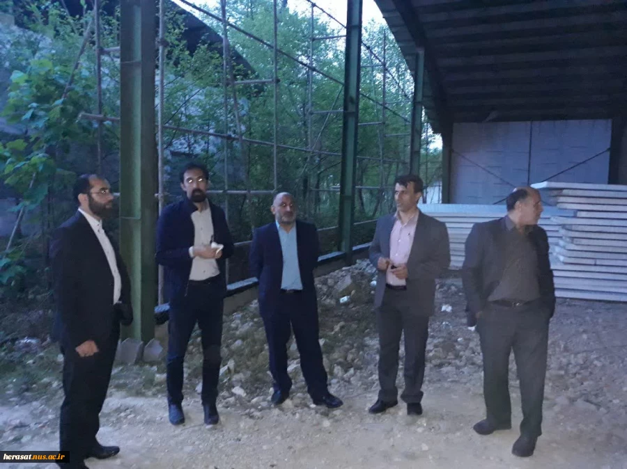 بازدید مدیر حراست وروسای ادارت حراست دانشگاه فنی استان از پروژه در حال ساخت اموزشکده فنی نوشهر  2