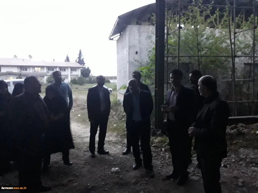 بازدید مدیر حراست وروسای ادارت حراست دانشگاه فنی استان از پروژه در حال ساخت اموزشکده فنی نوشهر  3