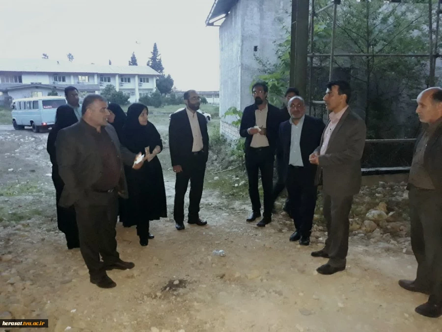 بازدید مدیر حراست وروسای ادارت حراست دانشگاه فنی استان از پروژه در حال ساخت اموزشکده فنی نوشهر  5