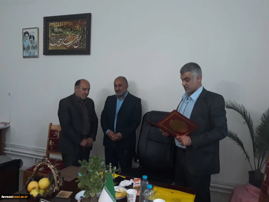 معارفه آقای عزیزاله بهار بعنوان کارشناس حراست آموزشکده فنی وحرفه ای علامه حسن زاده آمل  2