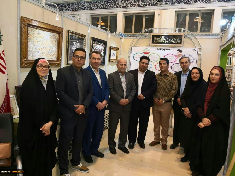 حضور جناب آقای صالحی عمران رییس محترم دانشگاه فنی و حرفه ای در غرفه دانشگاه به میزبانی استان البرز