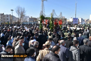 تشییع و خاکسپاری پیکر مطهر شهید عزیزالله بهاروندبعداز 36 سال دوری  در خرم‌آباد 4
