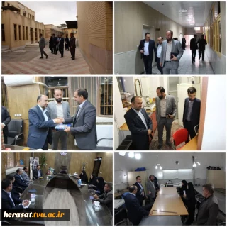 بازدید مشاور رئیس و مدیرکل حراست دانشگاه فنی و حرفه‌ای در معیت رئیس دانشگاه واحد استان اصفهان از آموزشکده فنی و حرفه ای دختران نجف آباد