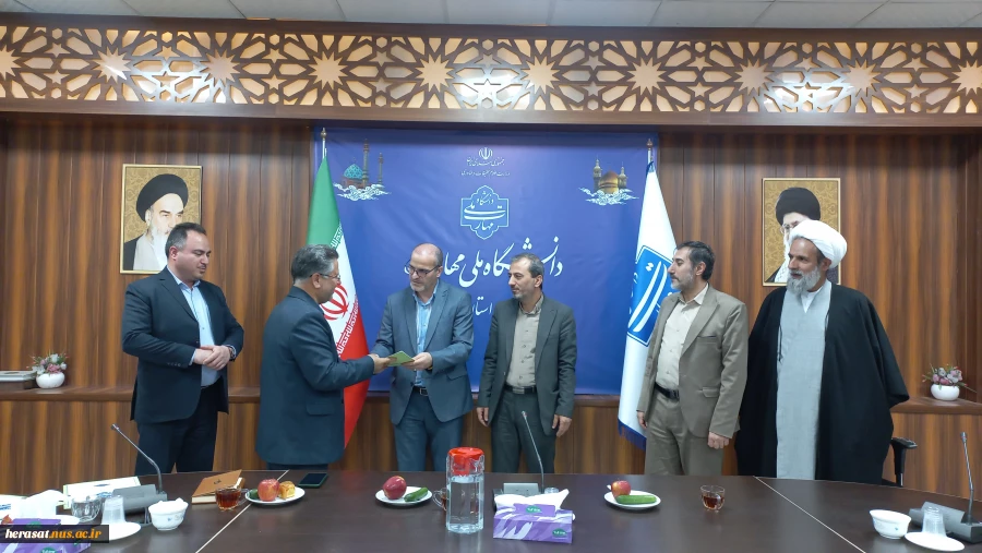 مراسم معارفه مدیر حراست دانشگاه ملی مهارت واحد استانی قم 2