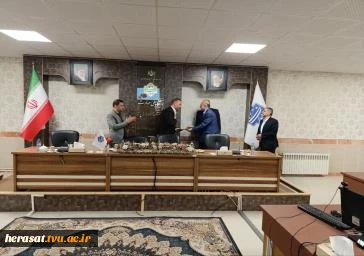 با حضور مدیرکل حراست مدیر جدید حراست دانشگاه ملی مهارت واحد استانی آذربایجان شرقی معرفی شد
